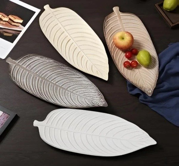 Producto - Centro de mesa hoja simil madera