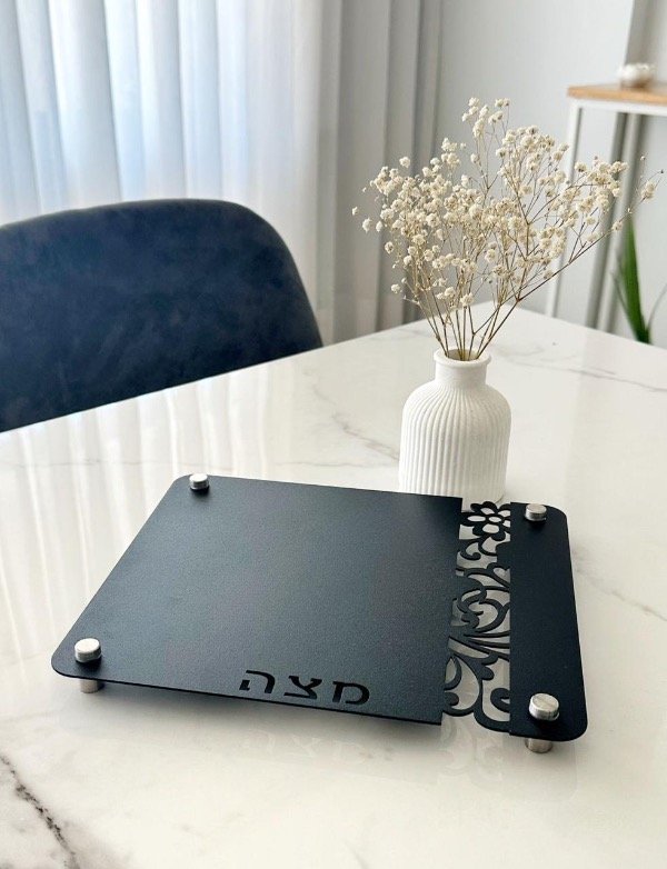 Producto - BANDEJA GLAM PARA MATZA NEGRA