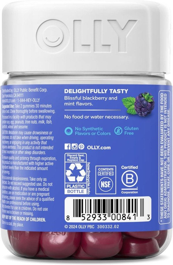 Producto - OLLY - Gomitas extrafuertes para dormir 5mg melatonina (50 gomitas) - 7
