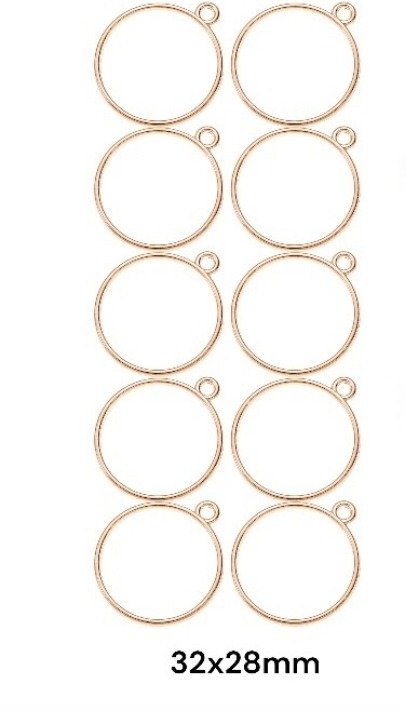 Producto - Bisel circulo dorado x unidad