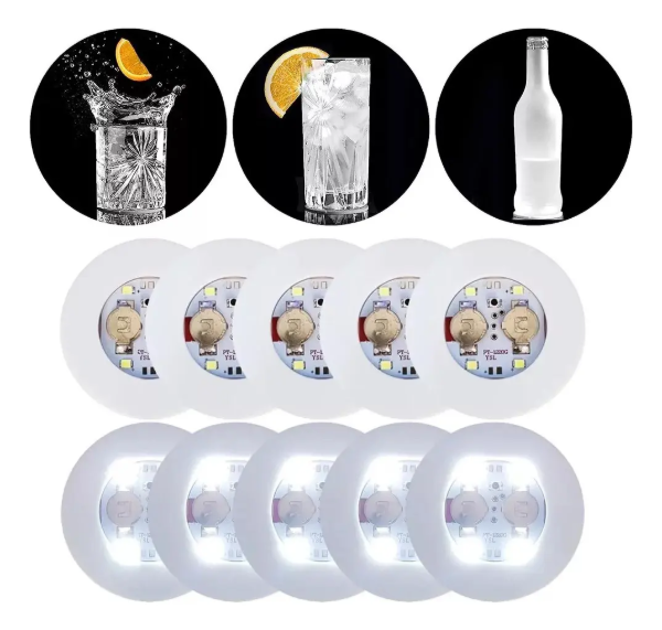 Producto - Base Luces Led fría Autoadhesivas para vasos o botellas - 1