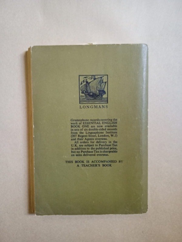 Producto - Essential english for foreign students I - C. E. Eckersley - Longmans 1958 - 1