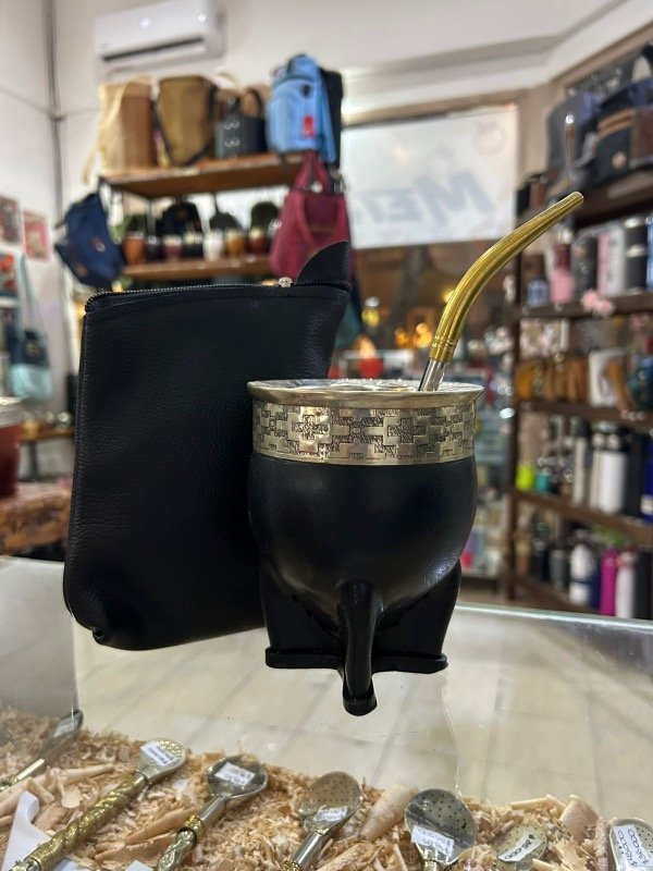 Producto - Combo Matero con Yerbera de cuero