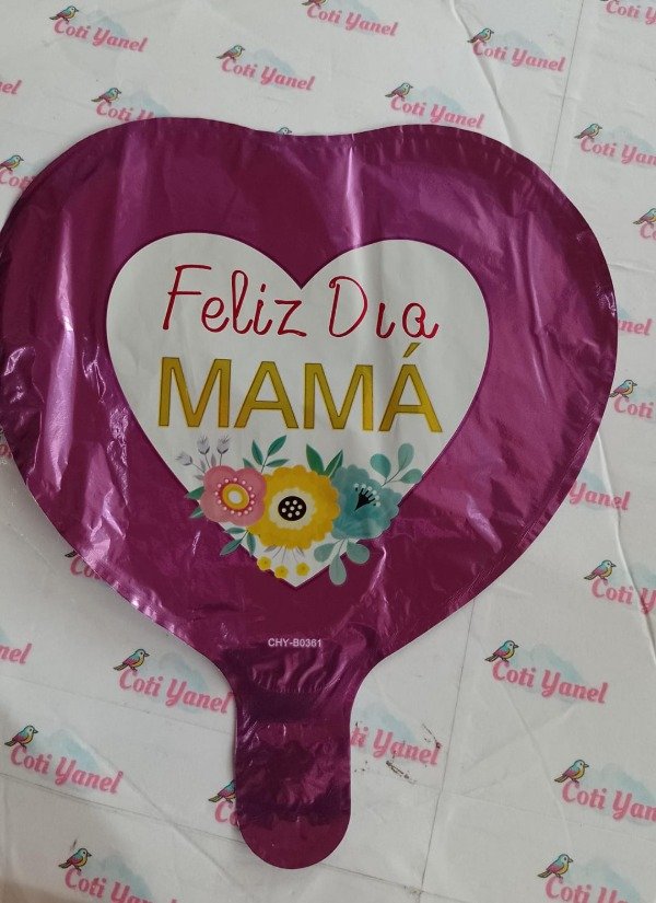 Producto - Globos Feliz dia Mamá 23cm - 4