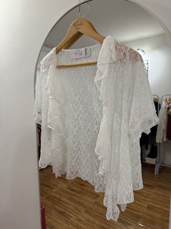 Producto - Kimono Alba encaje blanco