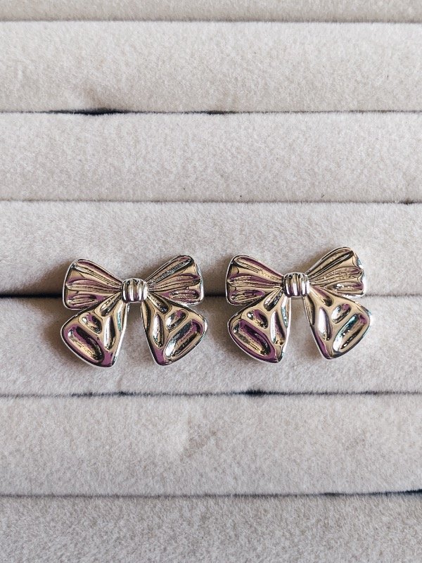 Producto - Aros coquette plateado