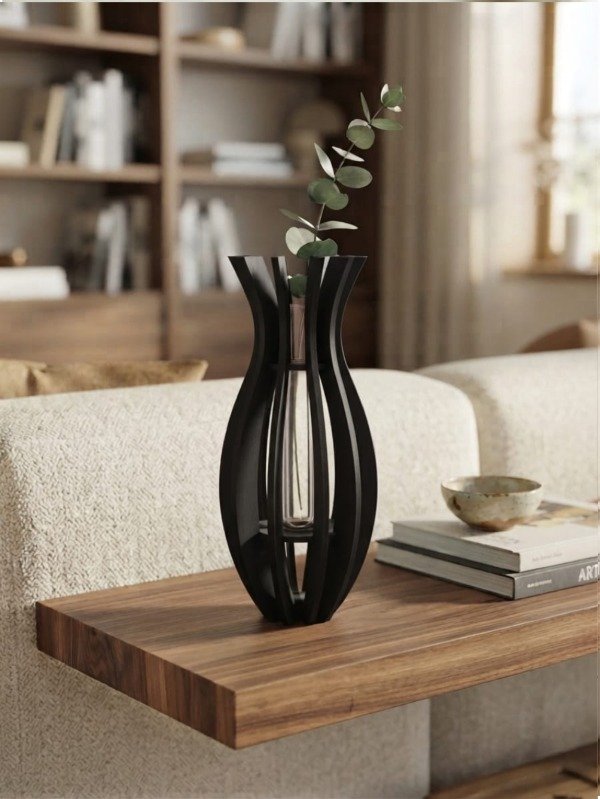 Producto - Florero FLORA / Negro Black