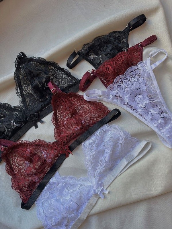 Producto - CONJUNTO ENCAJE TRIÁNGULO