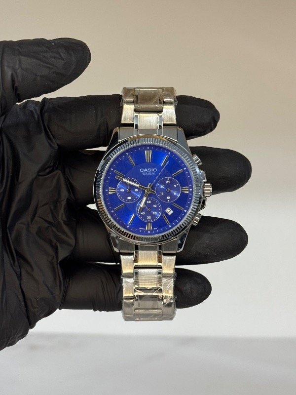Producto - CASIO PLATA AZUL (calidad AA)