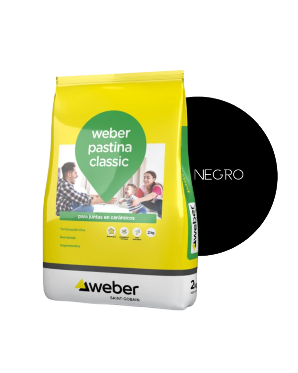 Producto - Pastina Weber - 2 kg - Negro