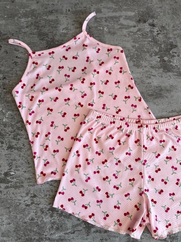 Producto - PIJAMA CORTO MORLEY CEREZAS CORAZON