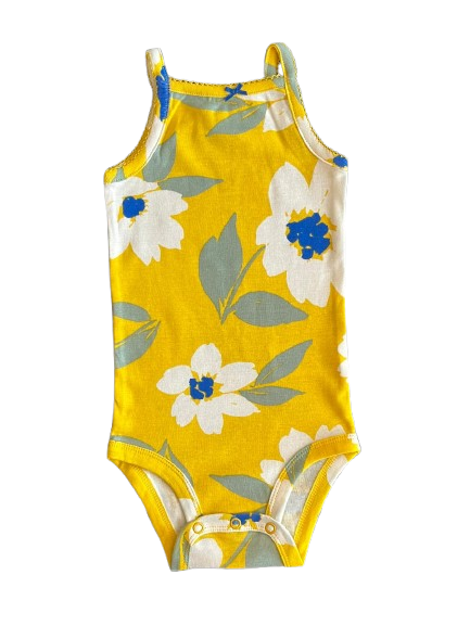 Producto - Body para Niñas marca Carter's Yellow White Flowers