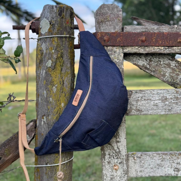 Producto - Bandolera de jean forrada