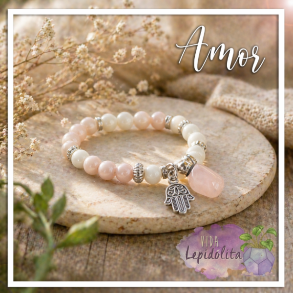 Producto - Pulsera del Amor (Cuarzo Rosa)