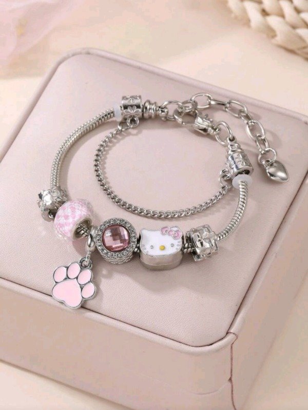 Producto - Pulsera importada Hello Kitty Rosa 2