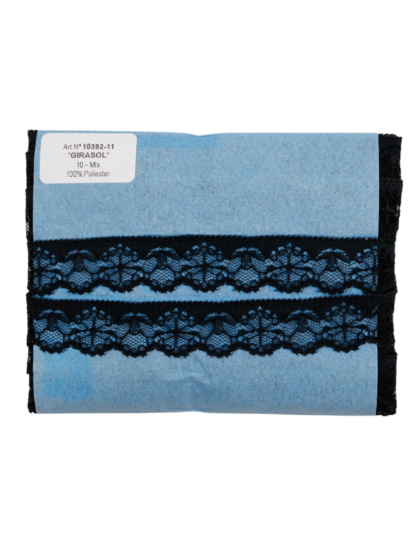 Producto - PUNTILLA GIRASOL 20MM NEGRO