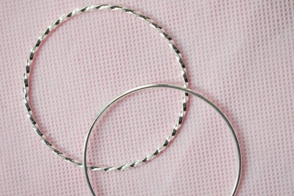 Producto - Pulsera esclava de acero blanco - 1