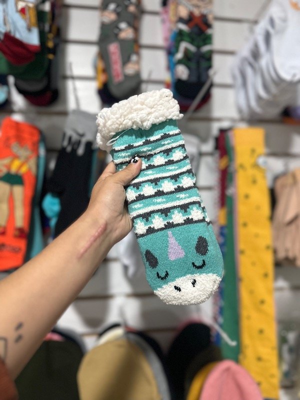 Producto - Pantumedias niño unicornio azul