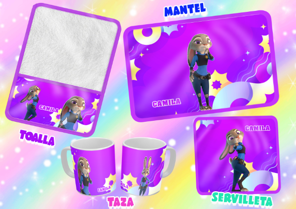 Producto - SET DE 4 ELEMENTOS JUDY HOPPS