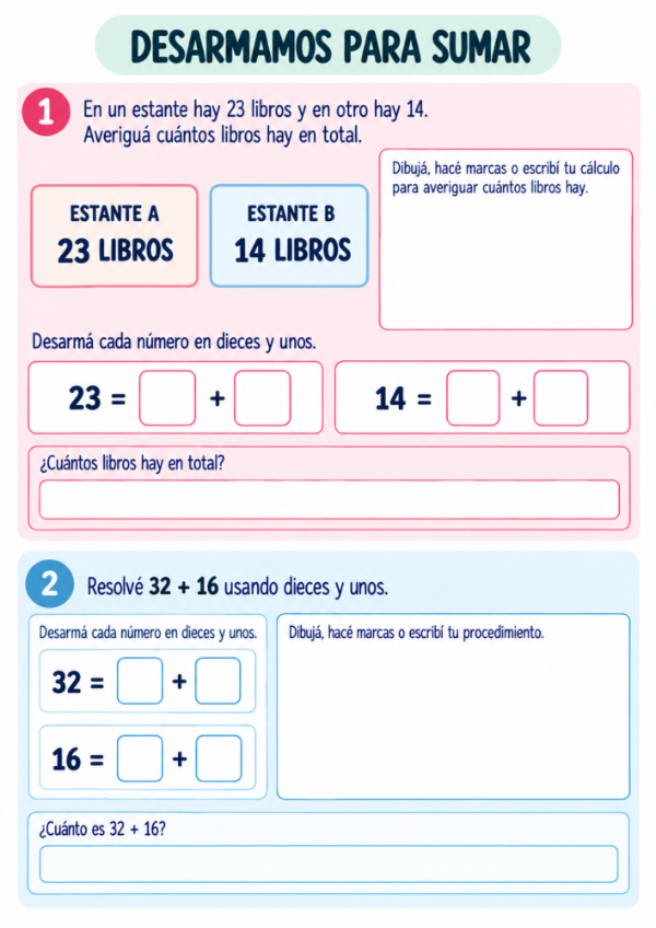 Producto - Matemática 1er grado: Cuadernillo de fortalecimiento de aprendizajes - 8