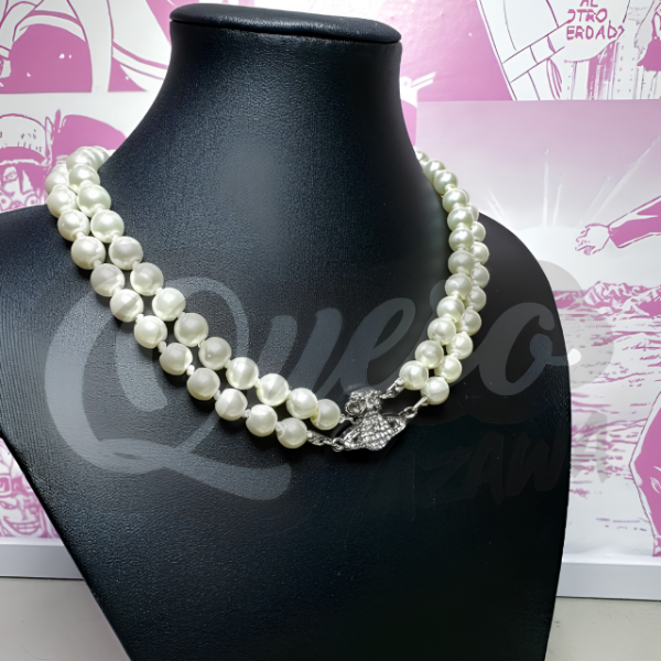 Producto - Collar Reira Doble Plateado - 0