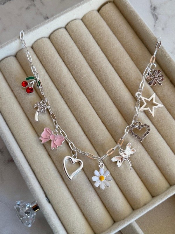 Producto - COLLAR CHARMS MOD 2 ACERO BLANCO