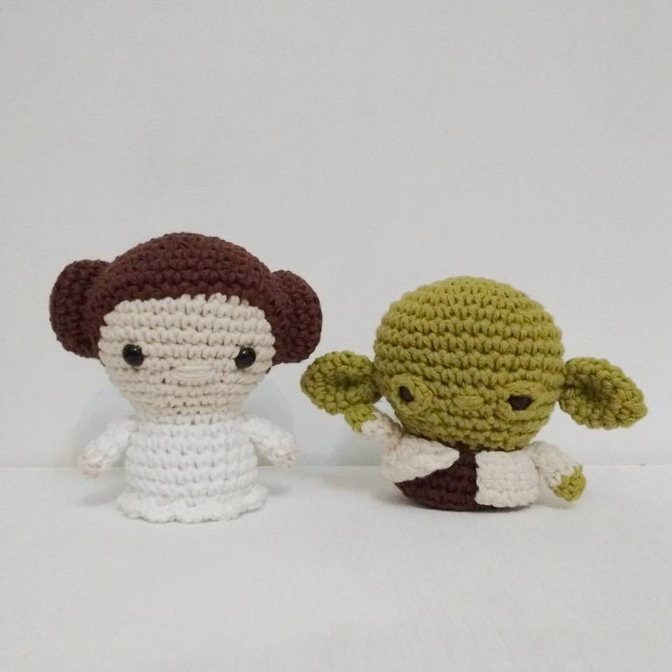 Combo Star Wars x 2 PDF - Leia y Master Yoda - Universo Cora King