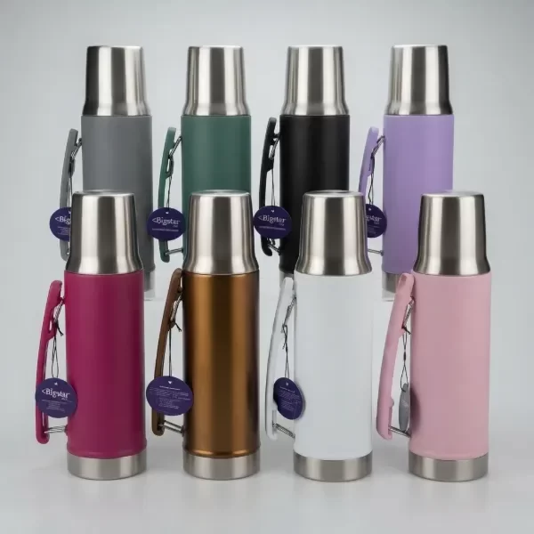 Producto - TERMO SYSTEM 1LITRO.  ACERO INOXIDABLE .  TAPA MATE + PICO CEBADOR. - 0