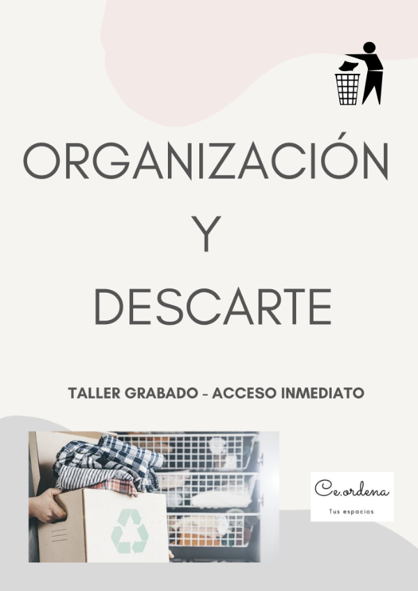 Producto - TALLER: ORGANIZACIÓN Y DESCARTE
