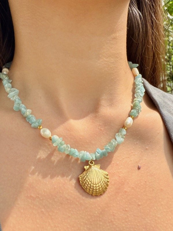 Producto - Collar Nereida - Aguamarina