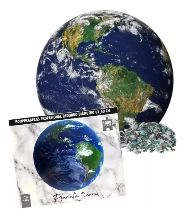 Producto - ROMPECABEZA CIRCULAR TIERRA  (Faydi) 1000 piezas