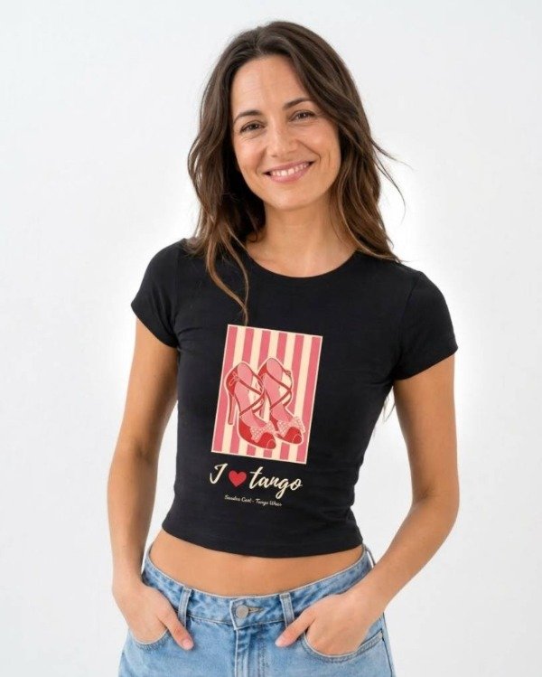 Producto - Baby Tee Zapatos de Tango - Negra - 0