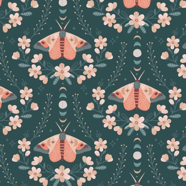 Producto - Gabardina Mariposas fondo verde