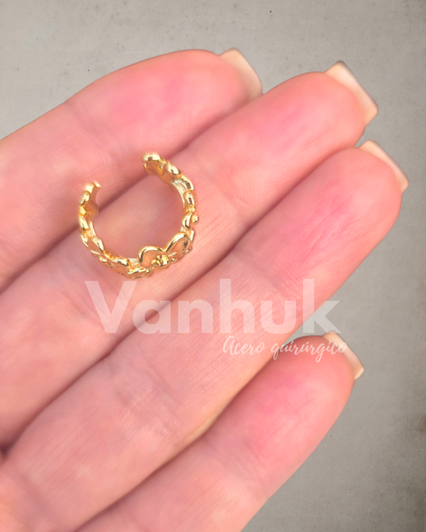 Producto - Cuff flor azucena sin pasante D - 2