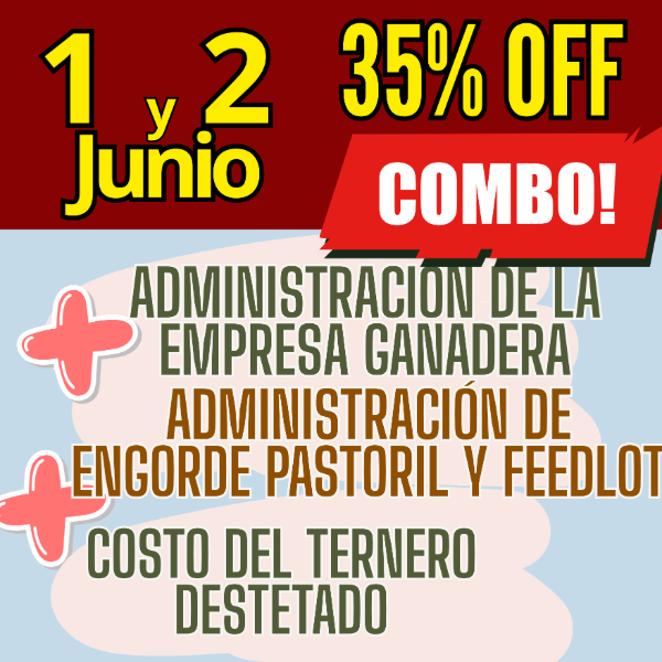 Producto - COMBO 3 CURSOS:Gestión Ganadera + Costo del Ternero + Engorde Pastoril y Feedlot