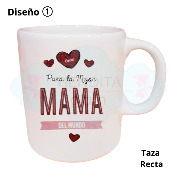 Producto - TAZAS DECO BLANCAS DISEÑO FRASES MAMÁ - 7
