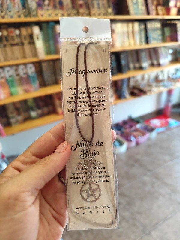 Producto - COLLAR NUDO DE BRUJA Y TETRAGRAMATON