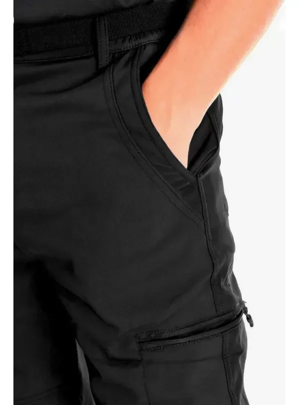 Pantalon Soft Shell Liviano Elt 8259 Negro — imagen 4