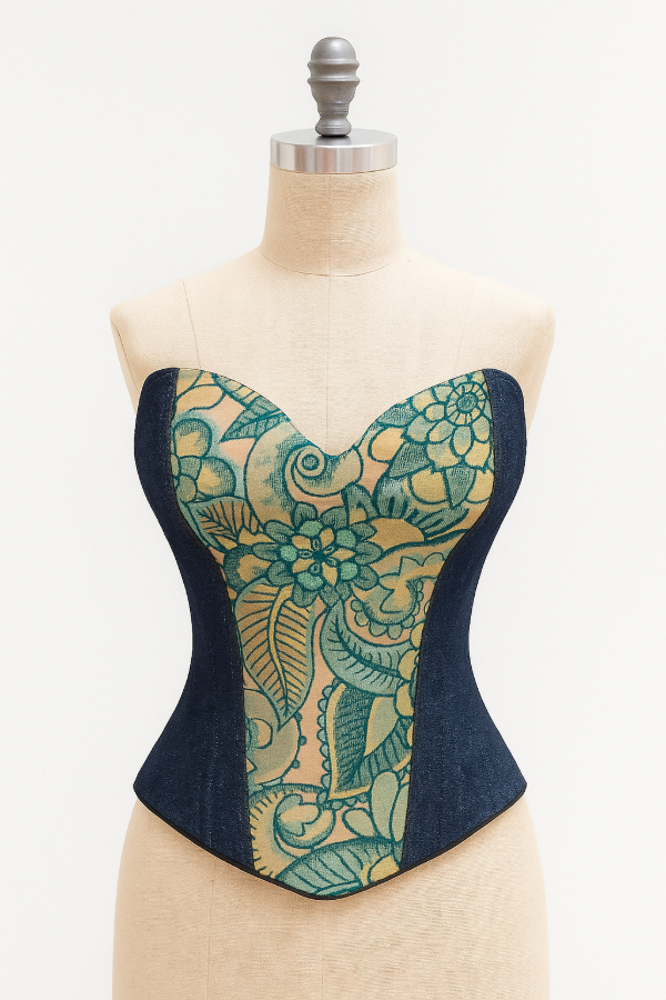 Producto - Corset Jean y Jackard