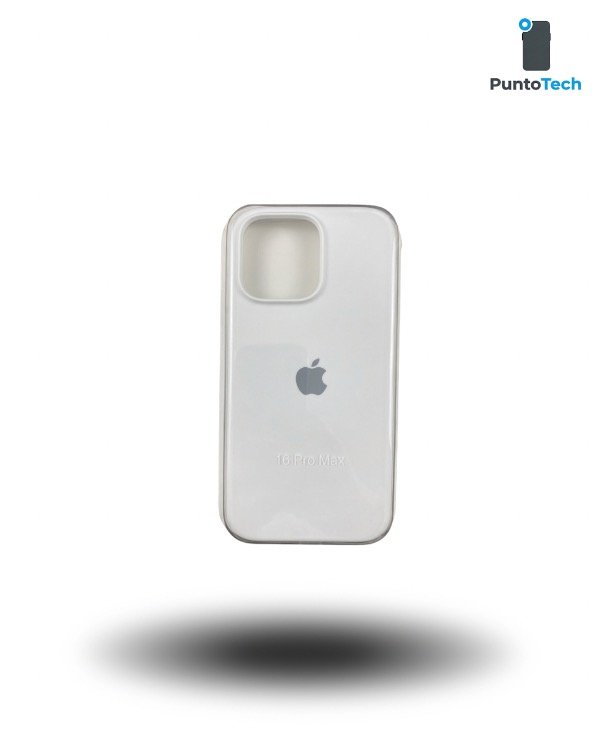 Producto - Silicon case iPhone 16 pro Max blanco