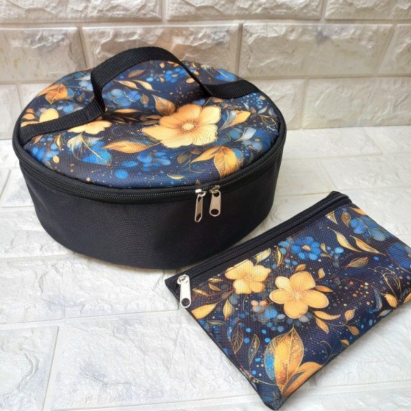 Producto - Flores azul y ocre