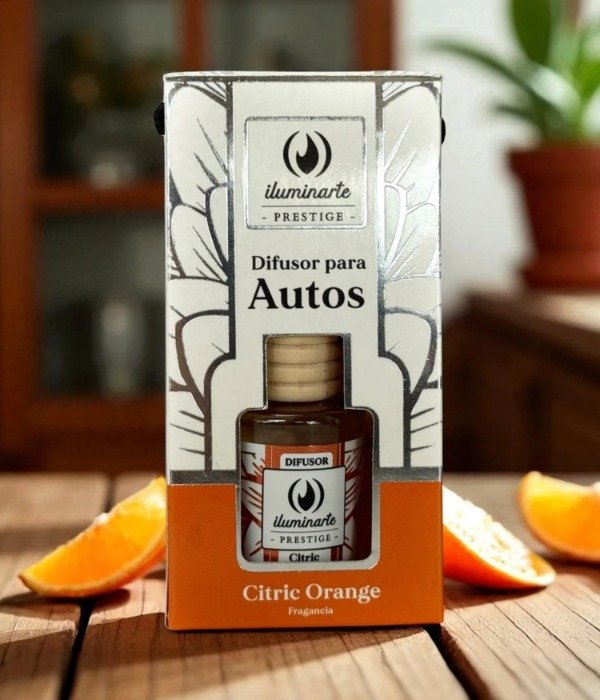 Producto - Difusor De Autos Iluminarte 10Ml - Citric Orange