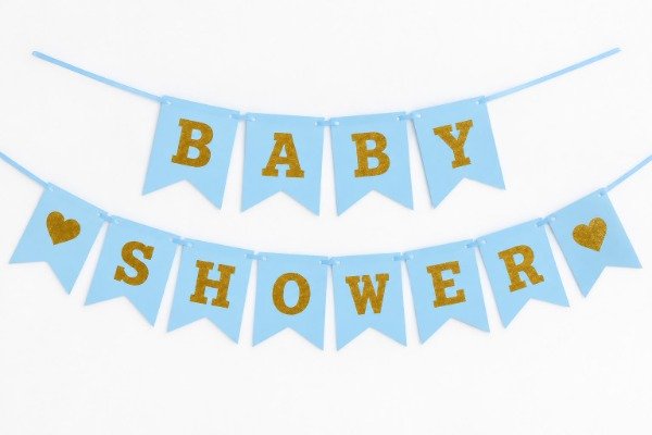 Producto - BANDERIN BABY SHOWER ROSA-CELESTE- BLANCO - 1