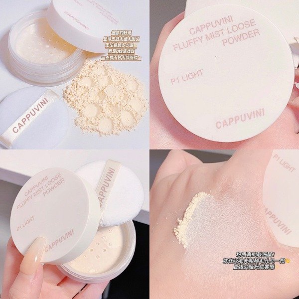 Producto - Polvo traslucido volátil fluffy mist loose powder - Cappuvini - 1