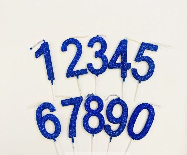 Producto - vela numero azul