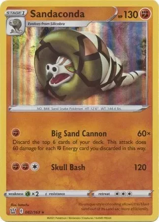 Producto - SANDACONDA 082/163 BATTLE STYLES POKEMON (HOLO RARE, NM)
