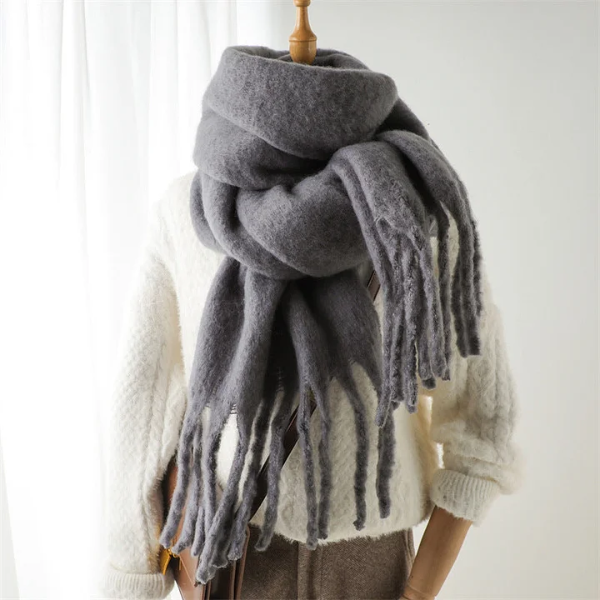 Producto - Bufandon nube gris