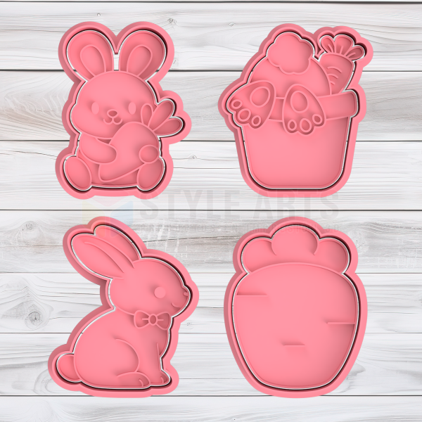 Producto - Pascuas cortante para galletas - Conejo - Zanahoria