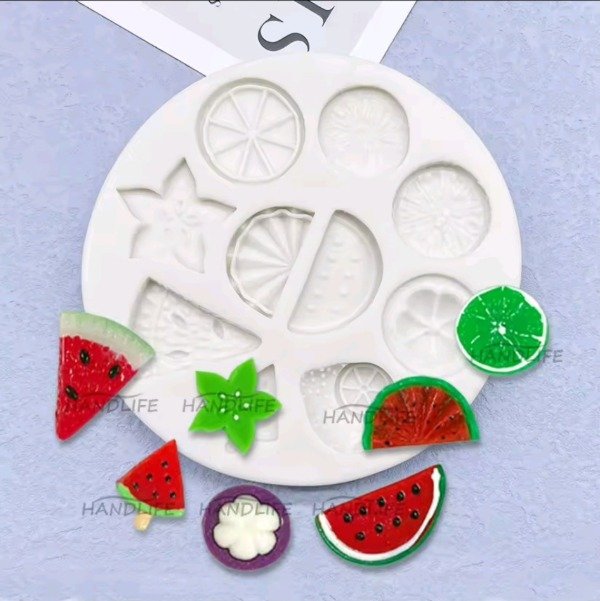 Producto - Molde miniaturas tartas , sandia , flor