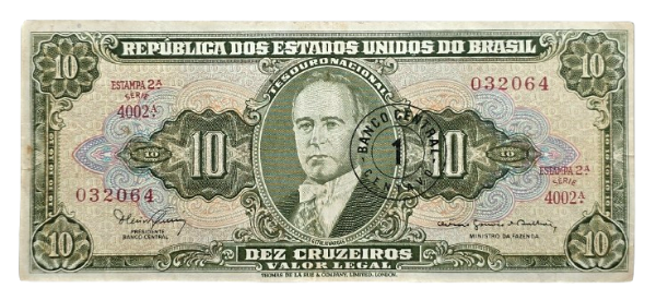 Producto - Brasil 1 Nuevo Cruzeiro (1967) Resellado Pick.183 VF